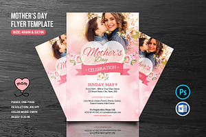 Mother's Day Party Flyer V02, a Flyer Template by retrographix