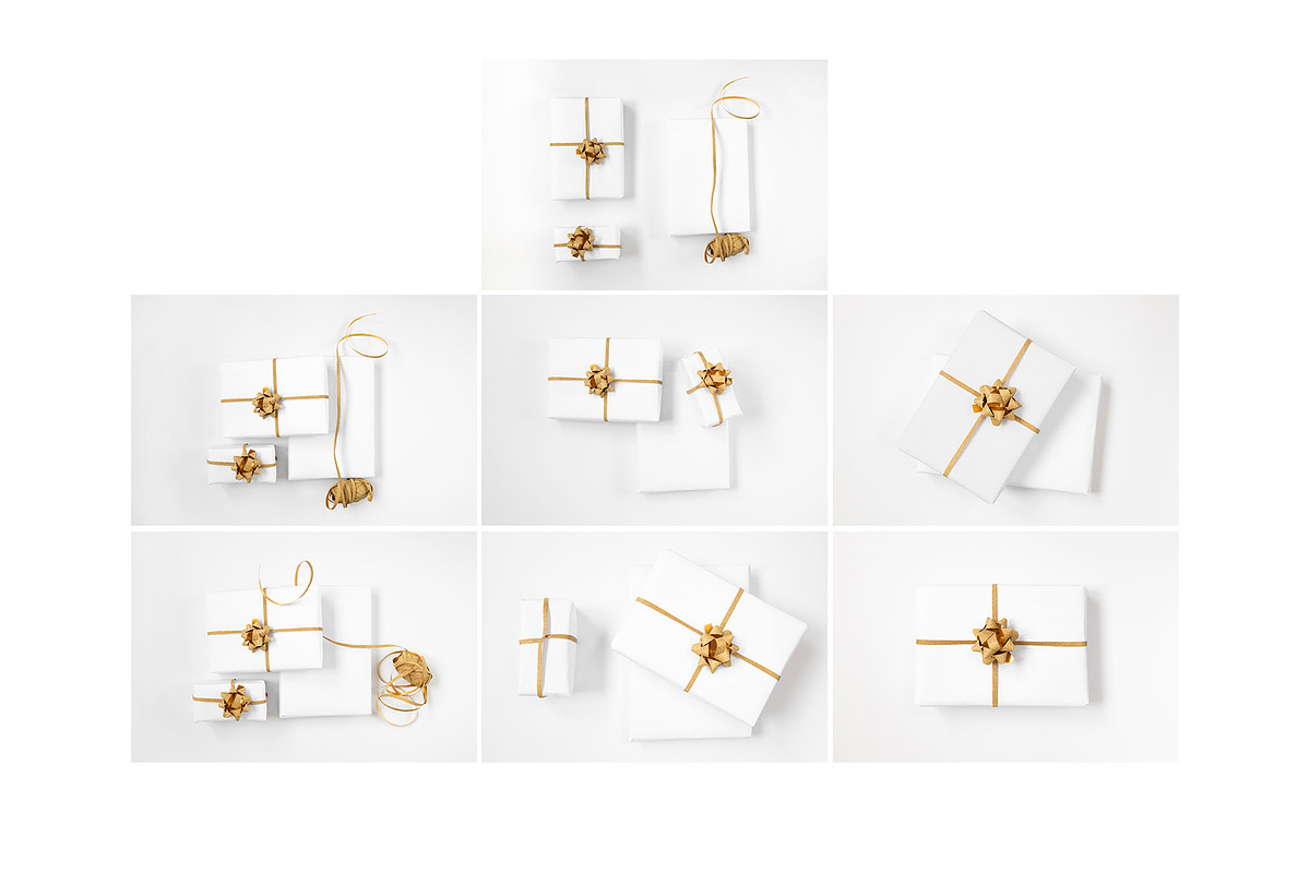 23 Gift Wrapping Mockup Bundle, a Packaging Mockup by bazarova (Photo 3 of 11)