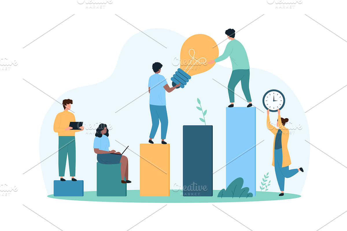 Success ideas business growth, a Person Illustration by Flashvector