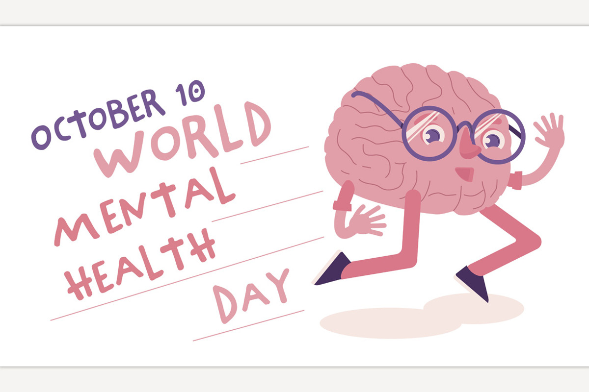 World mental health day. Internation, a Healthcare Illustration by Anna's Shop