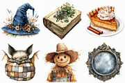Soft Rustic Halloween Clipart, an Illustration by Craft Nest (Thumbnail 3 of 6)