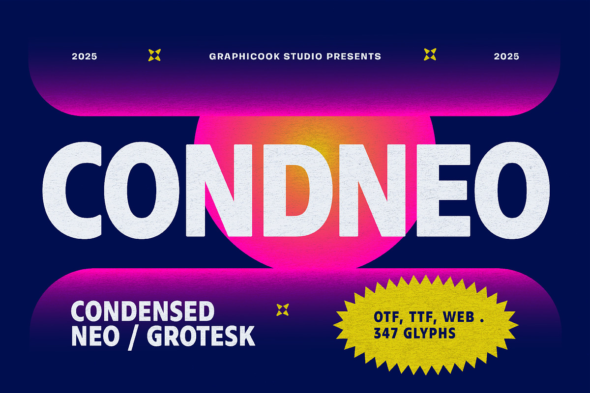 Condneo, a Sans Serif Font by graphicook (Photo 1 of 10)