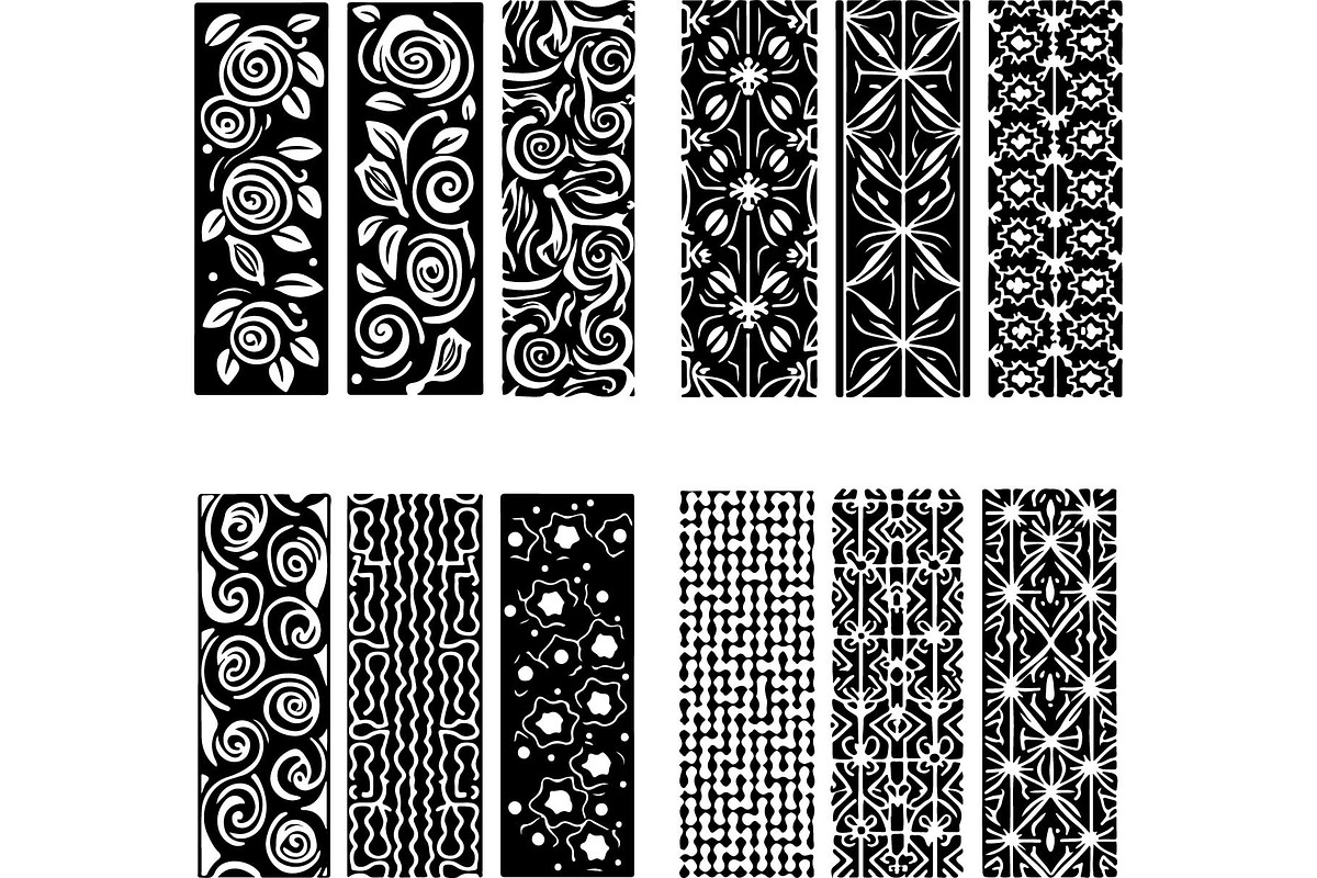 Black Lasercut Panel Bundle, an Object Graphic by Designer_Momina (Photo 10 of 13)