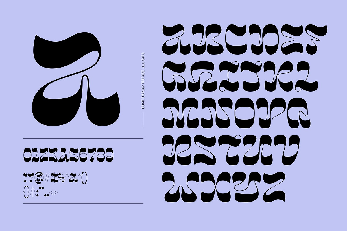 Bome - Retro Psychedelic Font, a Font by Nirmana Visual (Photo 8 of 9)