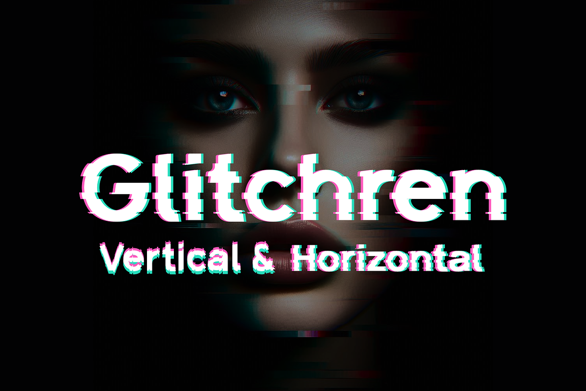 Glitchren Font, a Sans Serif Font by IWMType (Photo 1 of 6)