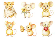 Cartoon Mouse Clipart PNG, an Illustration by SinaCreation (Thumbnail 3 of 5)