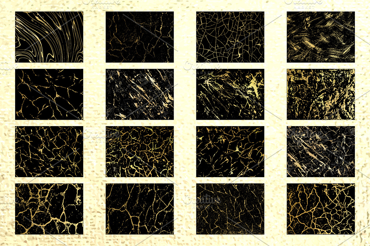 Black and Gold Marble Textures, a Texture Graphic by Artemisia_Art (Photo 2 of 6)