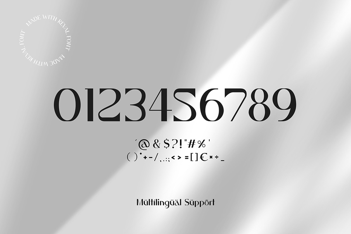 Reval - Modern Ligature Font, a Font by AndrewPixelType (Photo 13 of 13)