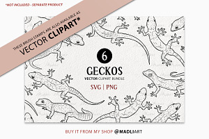 Gecko Procreate Brush Stamps