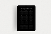 Undated Yearly Calendar Printable, a Stationery Template by The Chaos Project (Thumbnail 9 of 10)