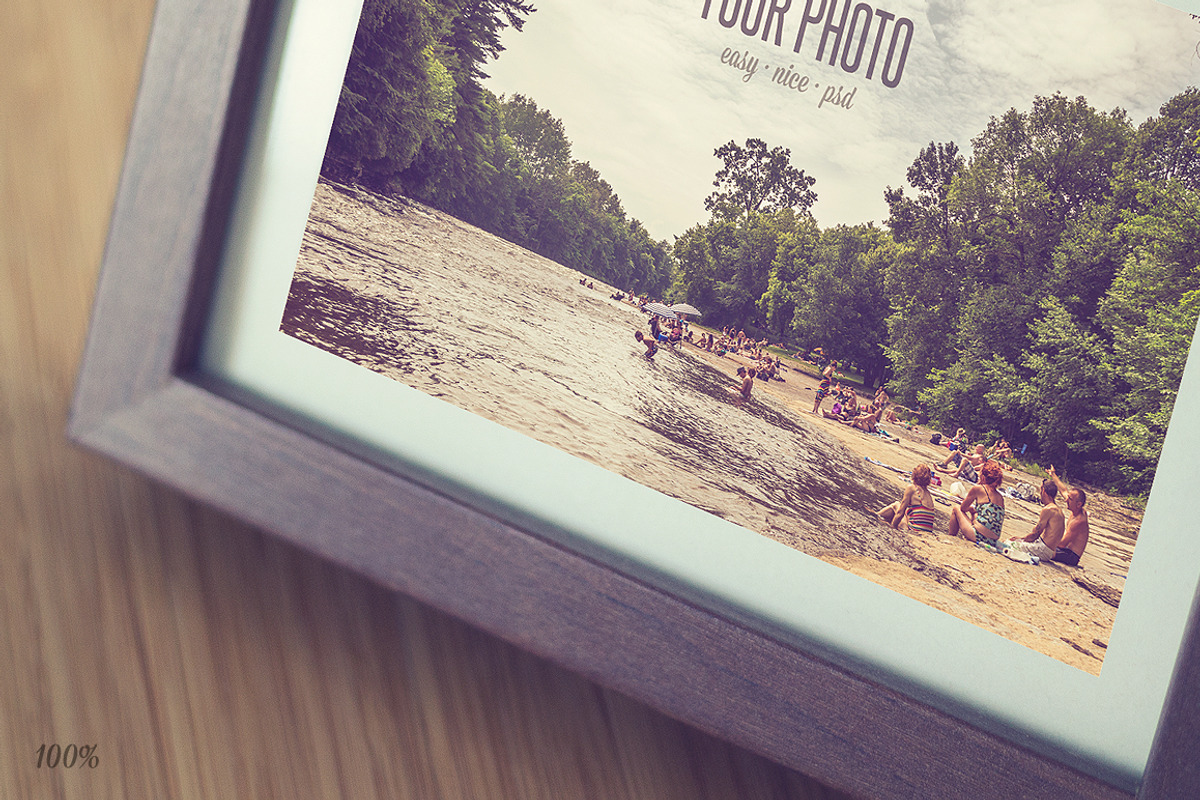 Realistic Frame Mock Up, a Print Template by Foos (Photo 2 of 2)