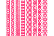 Hot Pink Lace Clipart & Vectors, an Illustration by Amanda Ilkov (Thumbnail 3 of 5)