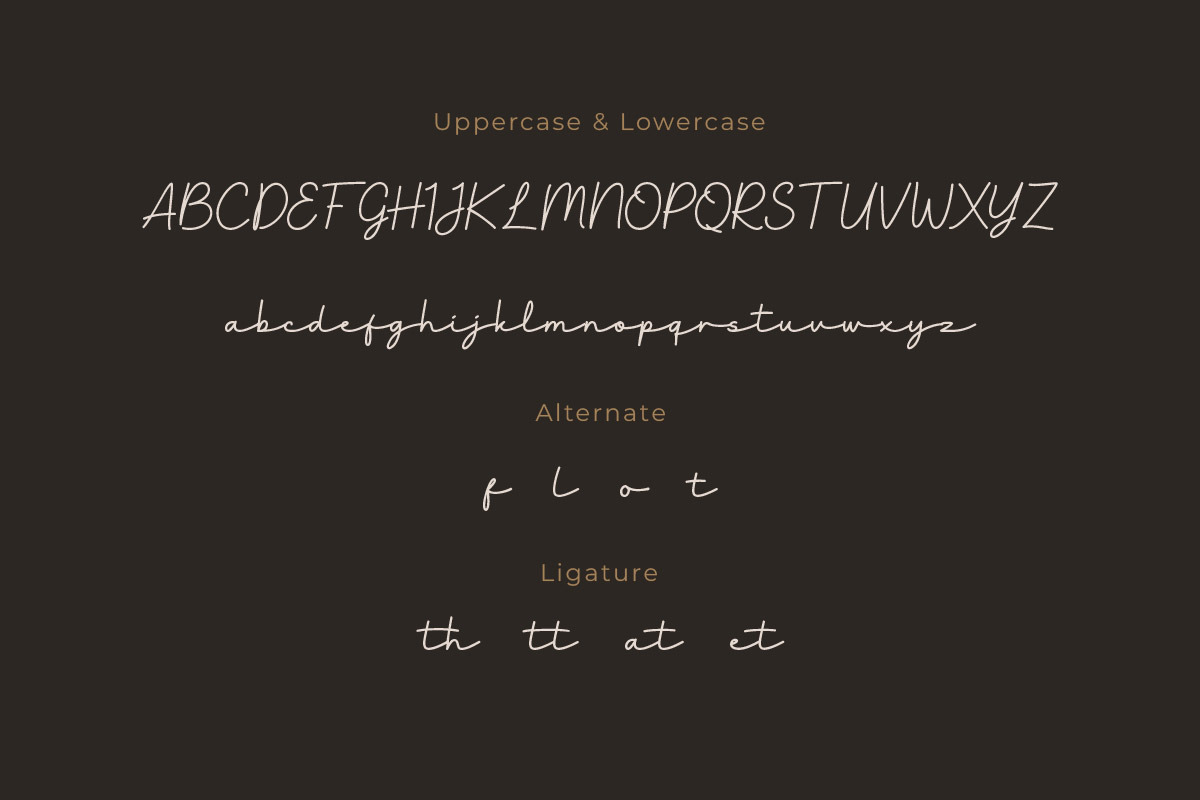 Sharine - Script Monoline Font, a Script Font by twinstd (Photo 5 of 7)
