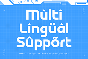 Mania - Branding Technology Font, a Sans Serif Font by TokoPress (Thumbnail 13 of 13)