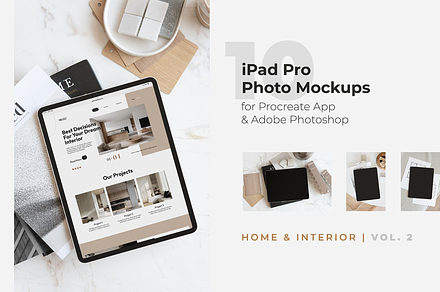 iPad Mockups | Home & Interior vol.2