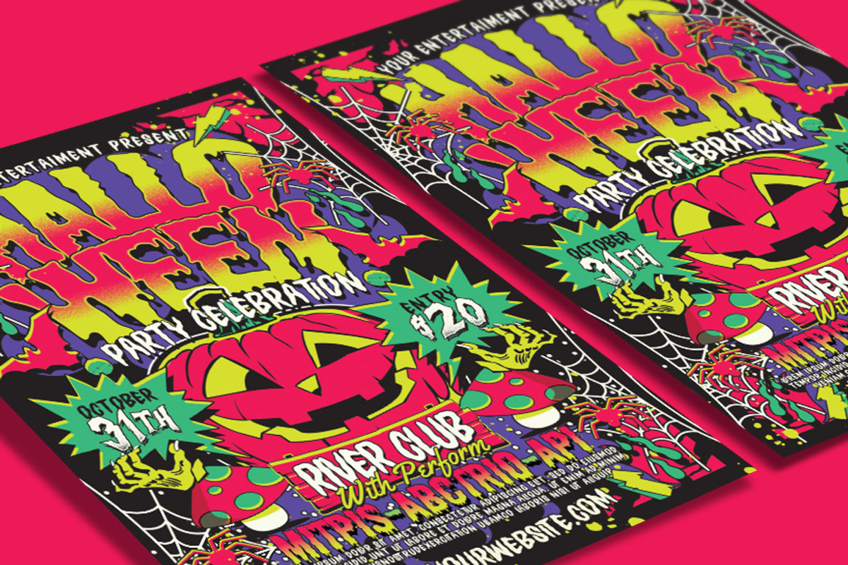 Halloween Party Celebration Flyer, a Flyer Template by Muhamad Iqbal hidayat (Photo 3 of 4)