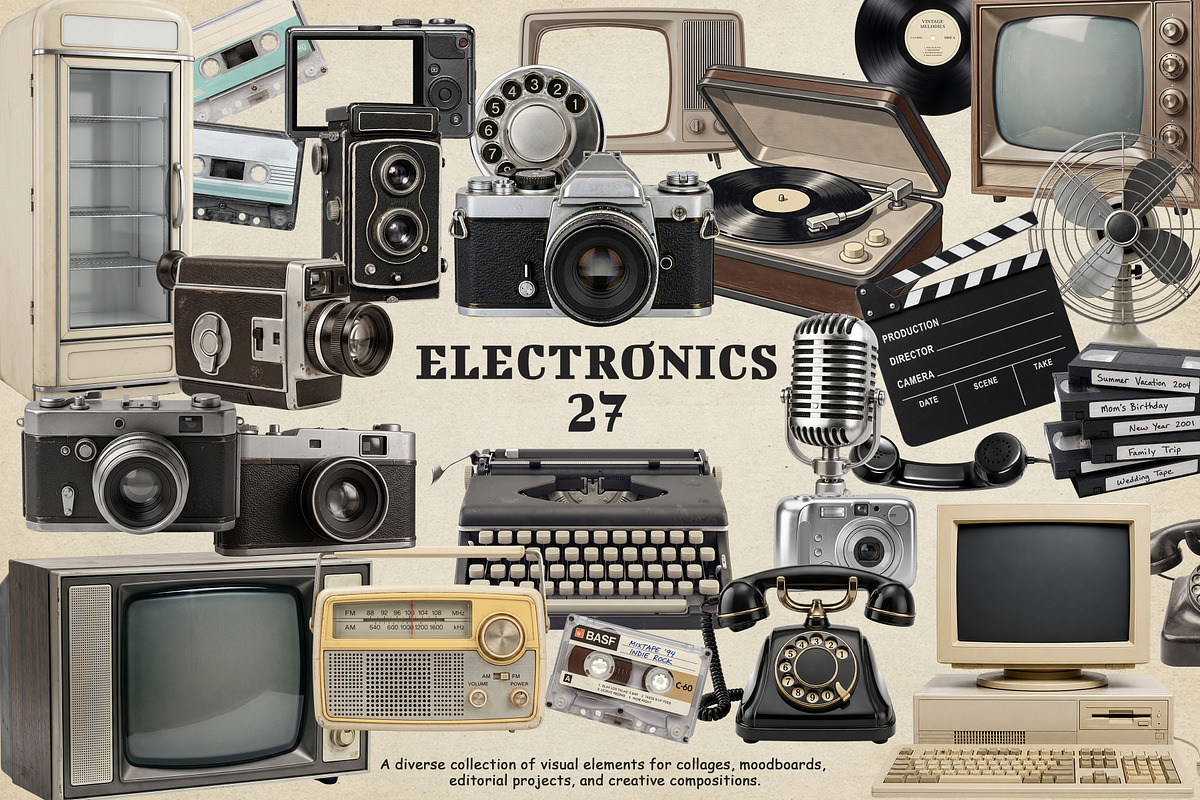 Vintage Collage Creator 400+ Assets, an Object Graphic by DreamoraArt (Photo 14 of 18)