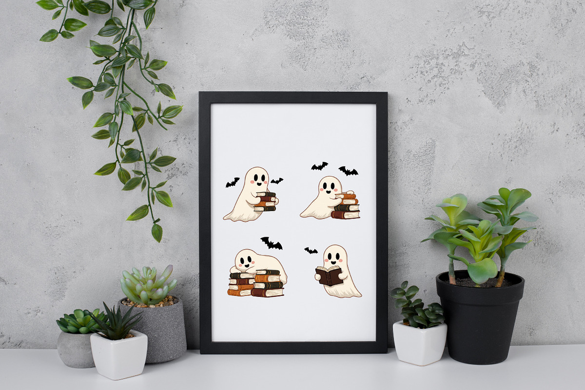 Reading Ghost PNG, Halloween Book, an Illustration by Daily.Designs (Photo 5 of 5)