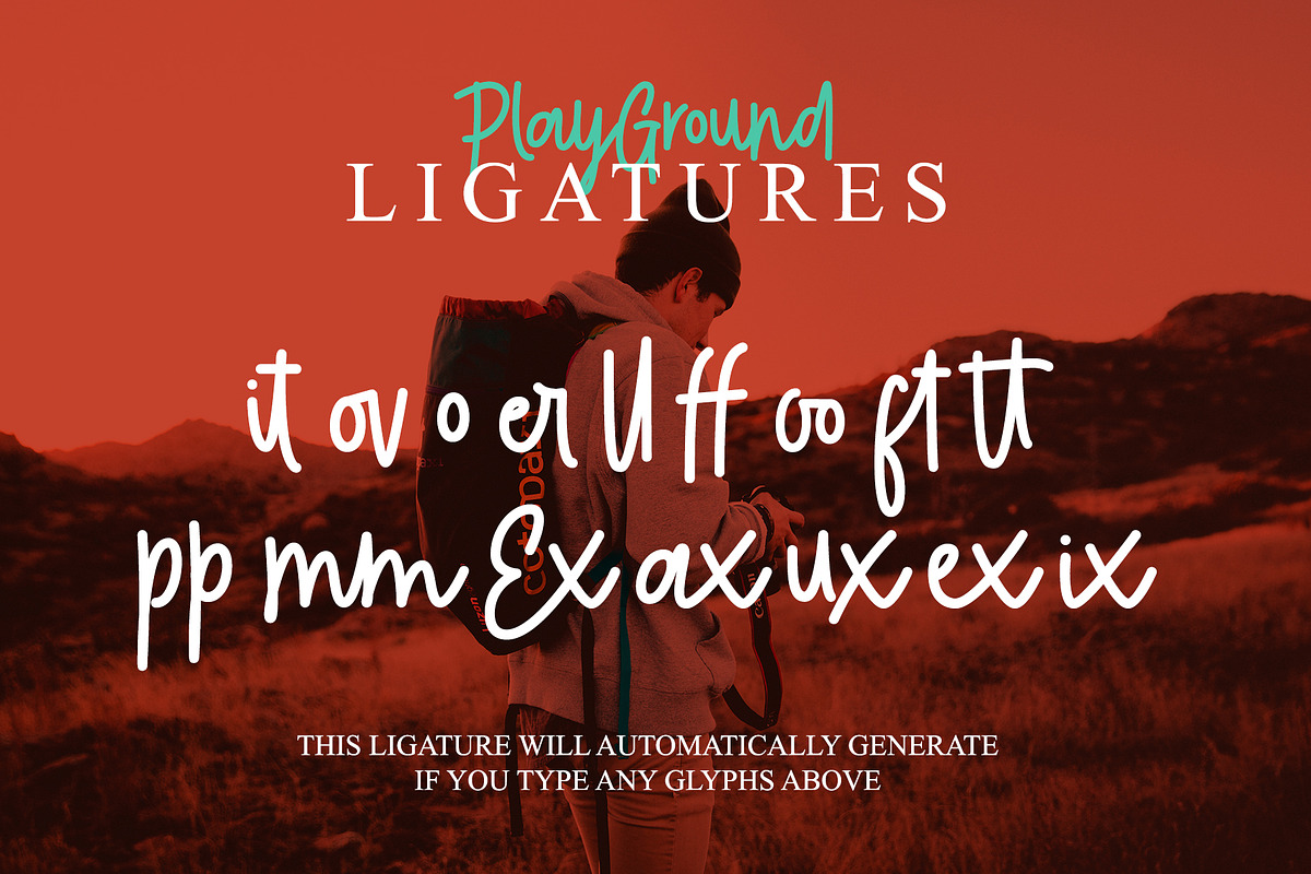 Play Ground Font Duo + Illustrations preview 4