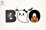 Halloween Boo-Ghost PNG, an Illustration by Libby Wishes (Thumbnail 1 of 4)