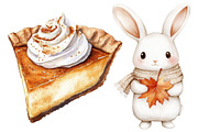 Cute Autumn Clipart PNG Bundle, a Seasonal Illustration by CitraGraphics (Thumbnail 5 of 5)