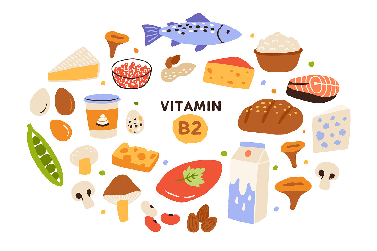 Food products, vitamin groups set, a Food Illustration by Good Studio (Photo 11 of 19)