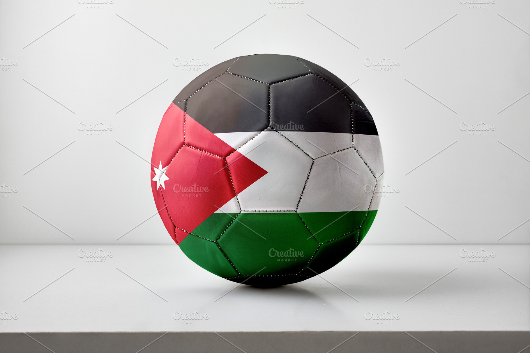 Jordan Flag Soccer Ball Studio Composition, a Sports & Recreation Photo by Davizro's Market