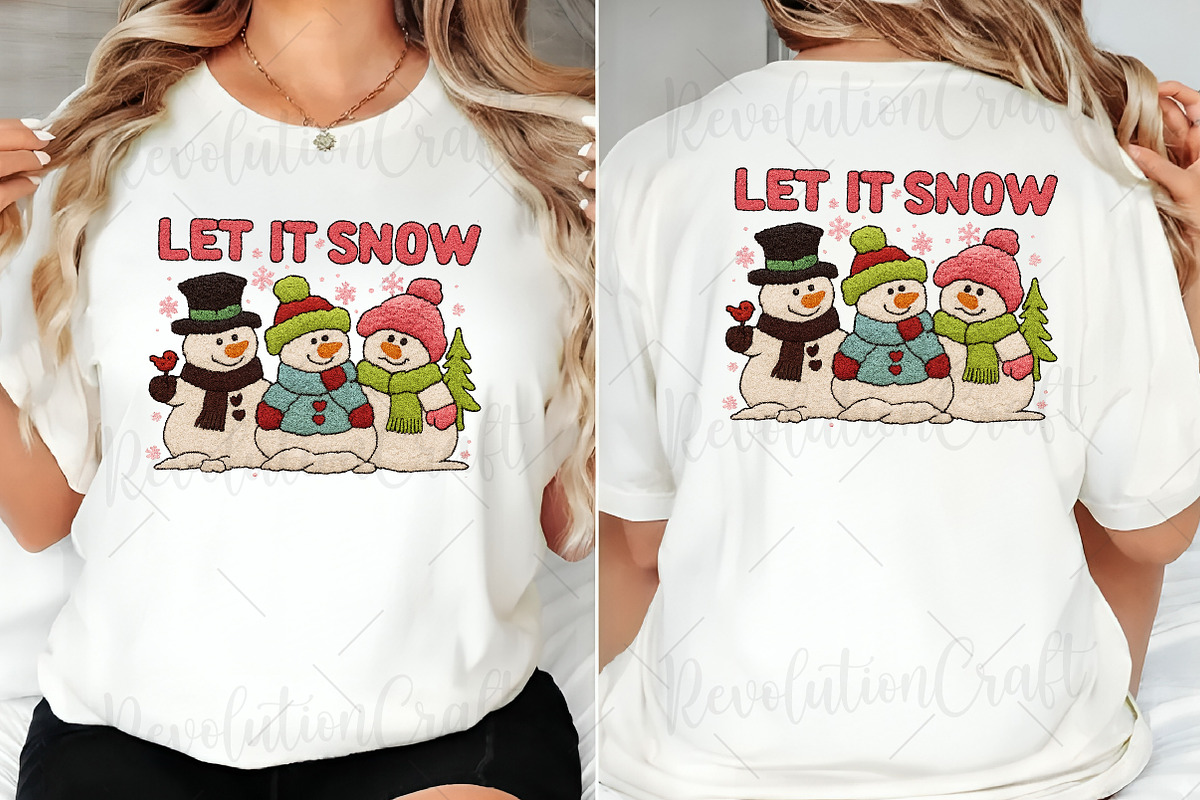 Let It Snow, Crochet Snowman Png, an Illustration by OK Design (Photo 4 of 6)