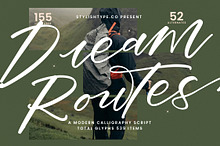Dream Routes Modern Calligraphy