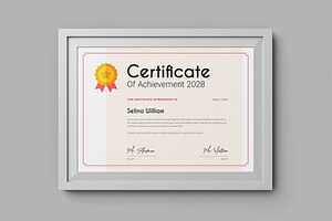 Clean Certificate Design, a Stationery Template by HiveArts