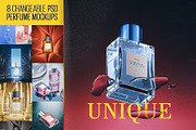 Unique | Perfume Mockups, a Packaging Mockup by As Good As Possible (Thumbnail 1 of 7)