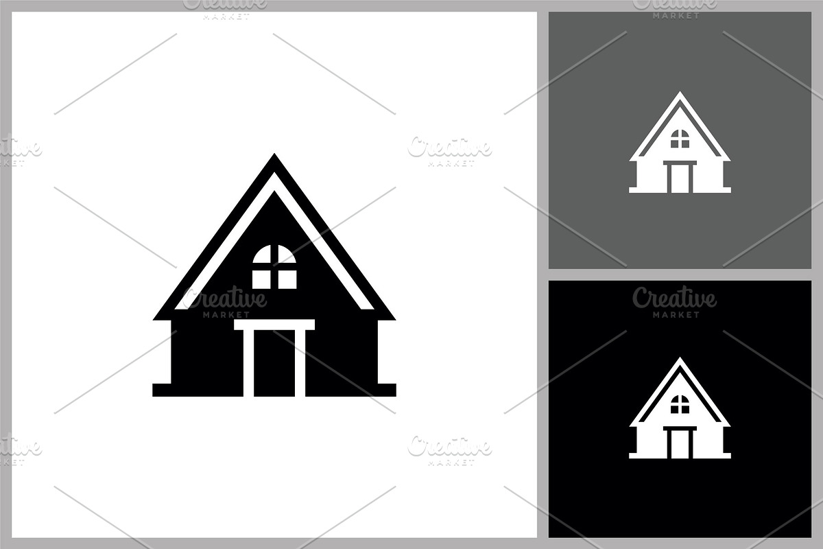 Simple House Silhouette Icon, a Branding & Logo Template by quadrazo (Photo 1 of 2)