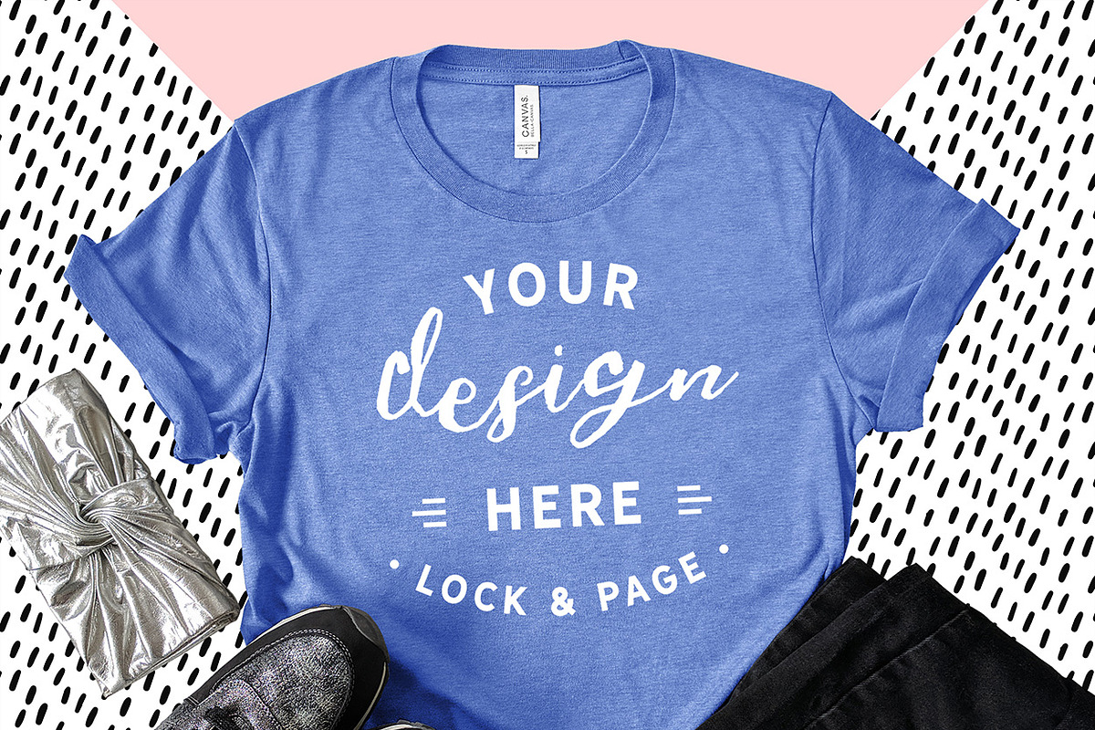 Bella Canvas 3001 Graphic Mockups, a Shirt Mockup by lock and page (Photo 61 of 65)