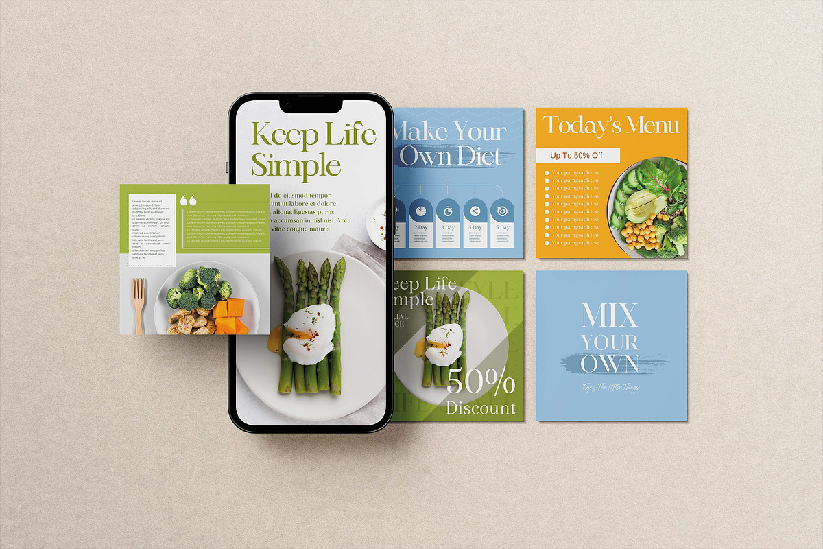 50 Instagram Canva Posts & Stories, a Social Media Template by Artemis-products (Photo 5 of 8)