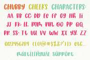 Chubby Cheeks, Sans Serif Font, a Sans Serif Font by Jordyn Alison Designs (Thumbnail 12 of 12)