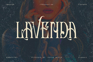 Lavenda - Vintage Ornamental Font, a Serif Font by JumboDesign