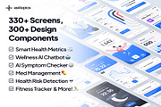 asklepios AI Healthcare Wellness App, an UI Kit Template by Creative Perspective (Thumbnail 1 of 8)