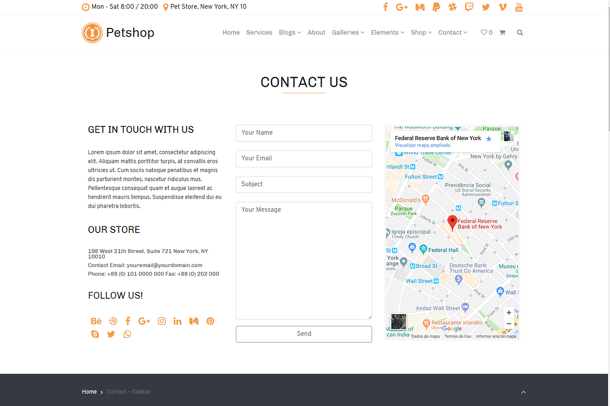 Petshop & Pet Care WordPress Theme, a WordPress Template by Visualmodo (Photo 15 of 30)