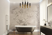 Glorioza floral wall mural, a Wallpaper Graphic by Timofi Art (Thumbnail 10 of 18)