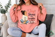 Joy Shines when Laughter Cute Girl, a Seasonal Illustration by Craft Nest (Thumbnail 2 of 6)