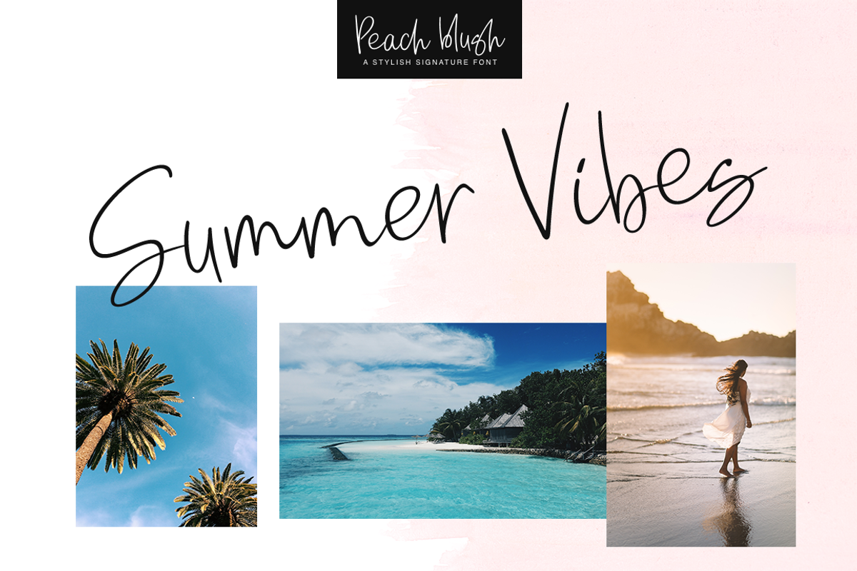 Peach blush, a Script Font by Larin Type Co. (Photo 9 of 11)
