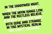 DREADFUL MONSTER Scary Halloween Fon, a Sans Serif Font by Blush Font Co. (Thumbnail 5 of 5)