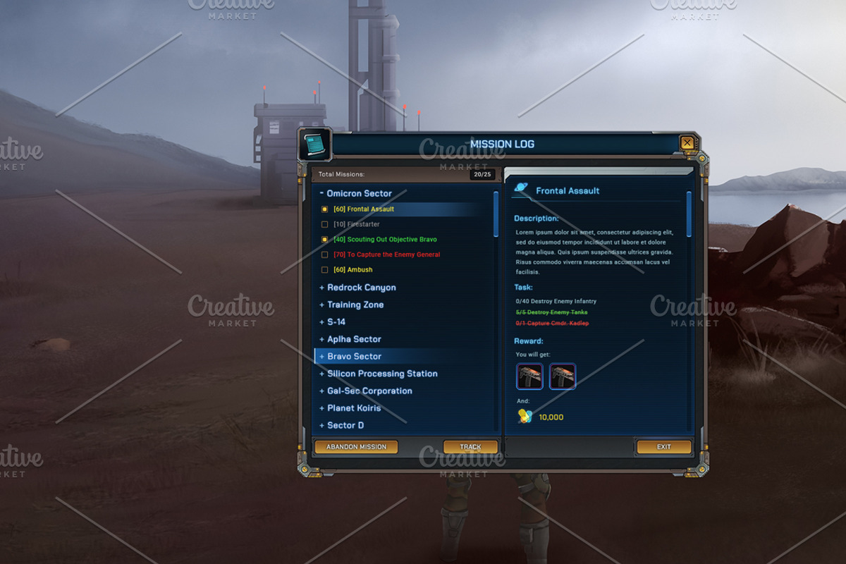 Starfall - RPG User Interface, a Graphic by Kodiak Graphics (Photo 6 of 14)