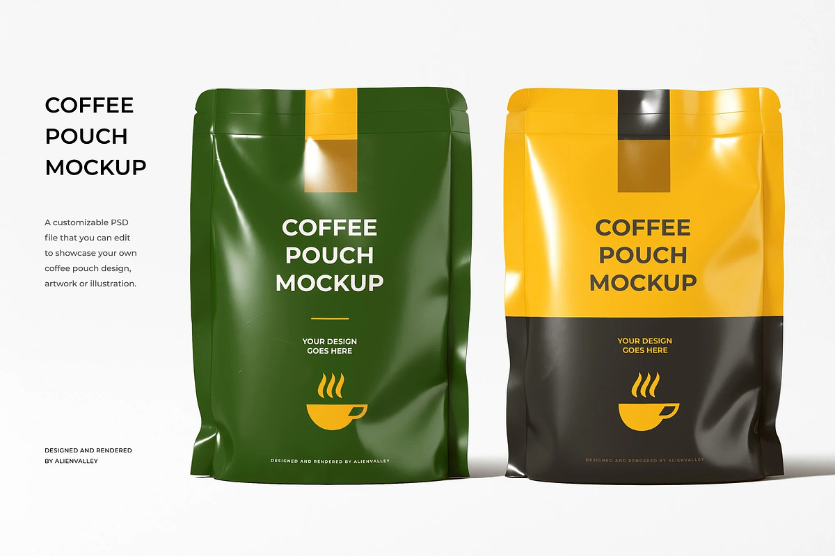 Plastic Pouch Mockup, a Packaging Mockup by zpackcreative (Photo 1 of 5)