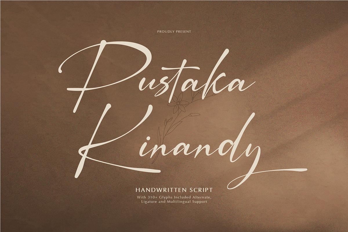 Pustaka Kinandy | Handwritten Script, a Script Font by gracetype_studio (Photo 1 of 12)