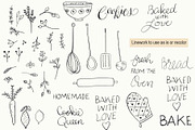 Homemade Cookies Watercolor, a Food Illustration by Bridgett Stahlman Design (Thumbnail 3 of 8)