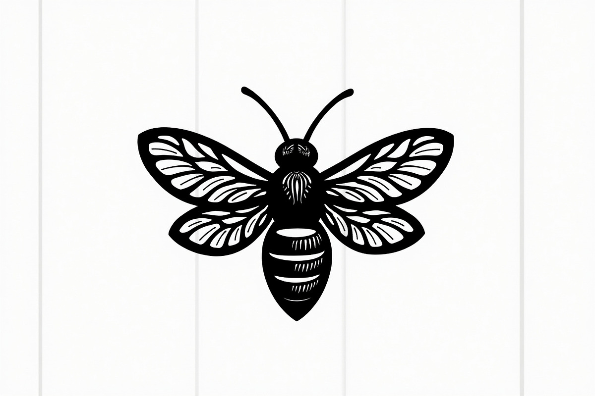 Botanical Bee Vector Design Bundle, an Illustration by abu67222 (Photo 4 of 9)