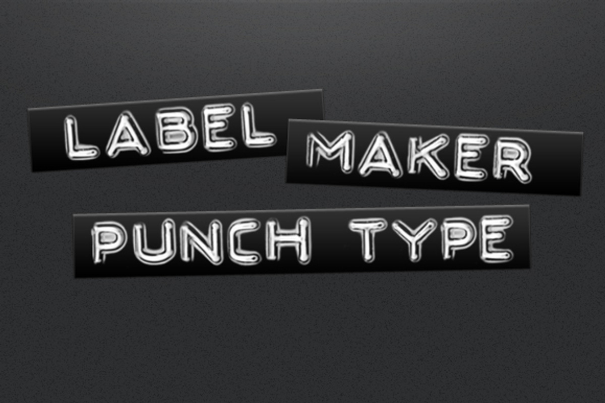 Label Maker Punch Type, a Brush Add-On by jeffportaro (Photo 1 of 3)