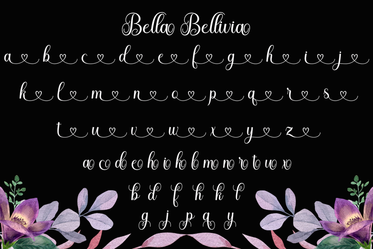 Bella Bellivia, a Script Font by Strong.co (Photo 6 of 9)