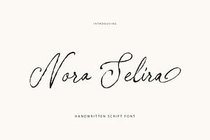Nora Selira, a Script Font by Realtype